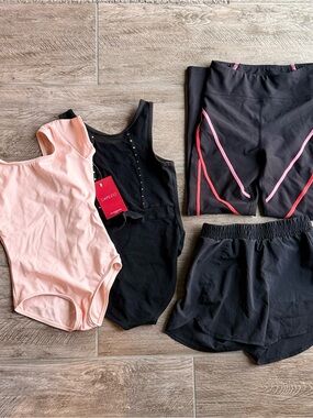 Dancewear Bundle Leotards and Bottoms Medium Girls